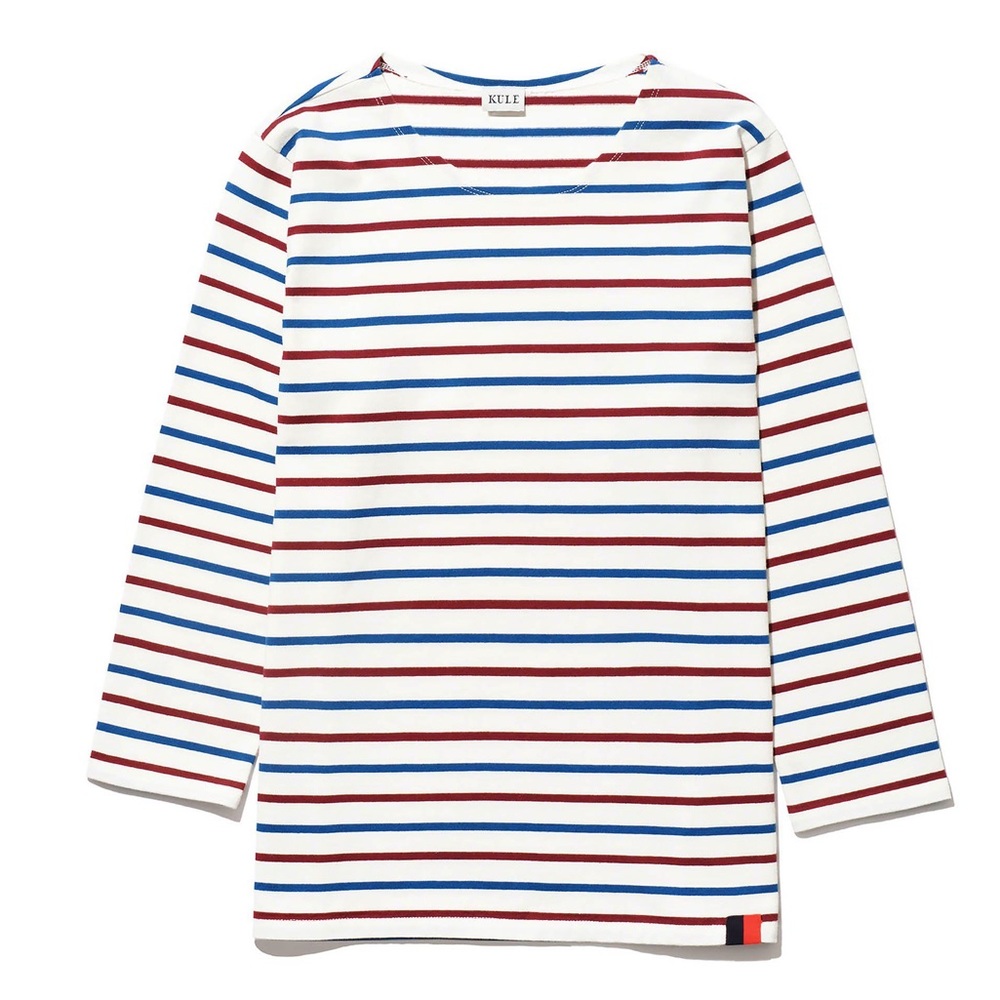 NWT Kule The Classic Cream Wine True Blue S tee